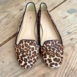 J. Crew Collection animal print flats